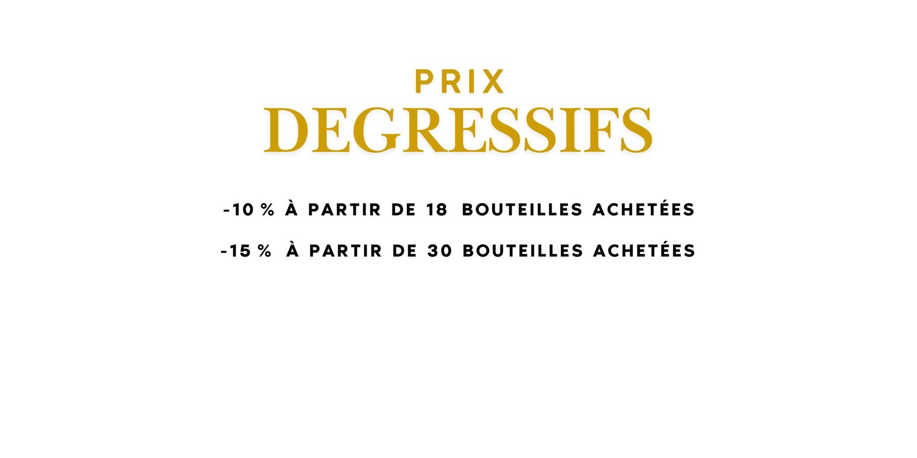 Prix Dégressifs